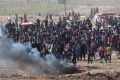 Palestinos se Amotinan en la  Frontera entre Gaza e Israel